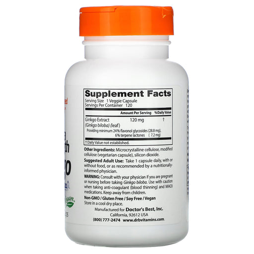 Veg. Capsules/120 mg/120 Count