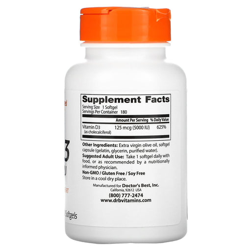 Softgels/125 mcg/180 Count