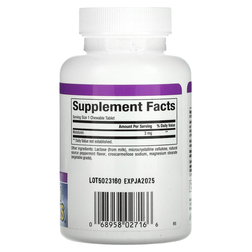 Chewable Tablets/3 mg/180 Count