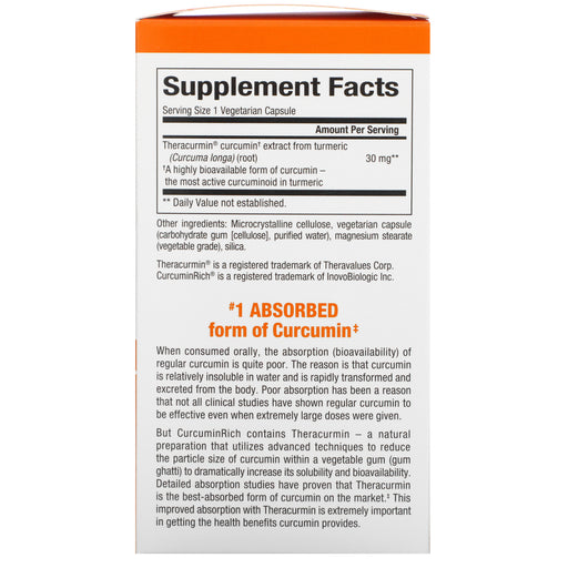 Veg. Capsules/30 mg/120 Count