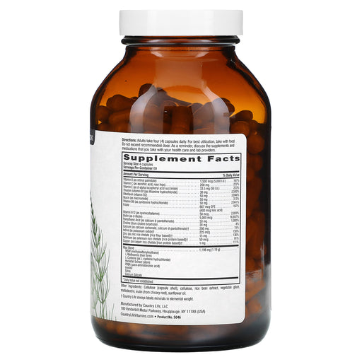 Veg. Capsules/1,250 mcg/240 Count