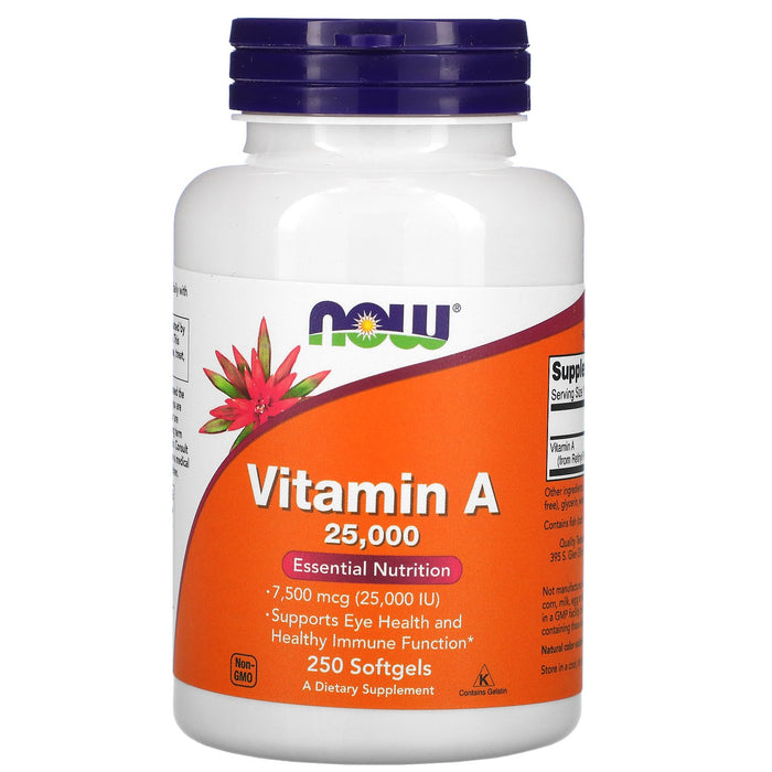 Softgels/7,500 mcg/250 Count