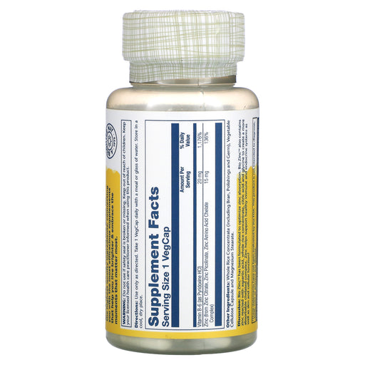 Veg. Capsules/15 mg/100 Count