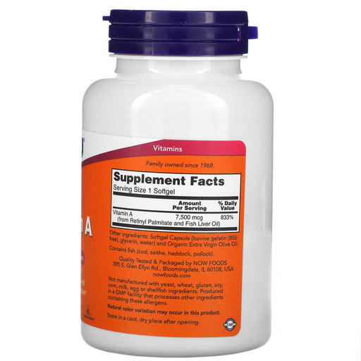 Softgels/7,500 mcg/250 Count