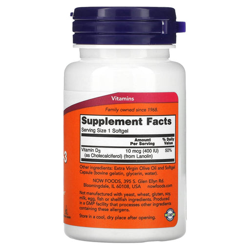 Softgels/10 mcg/180 Count