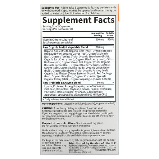 Veg. Capsules/250 mg/120 Count