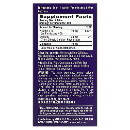 Tablets/10 mg/100 Count