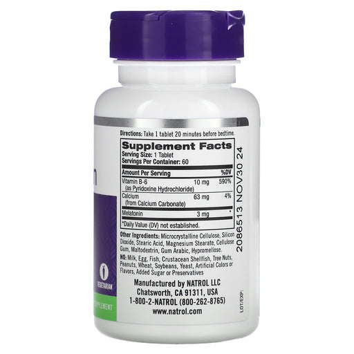 Tablets/3 mg/60 Count