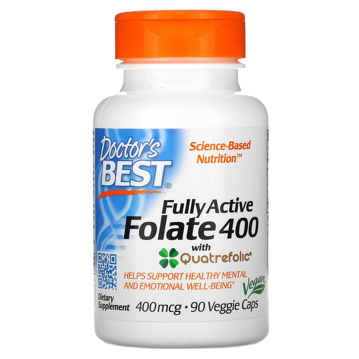 Veg. Capsules/400 mcg/90 Count