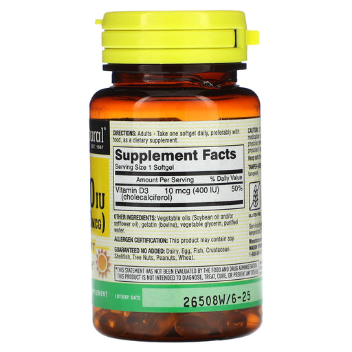 Softgels/10 mcg/100 Count