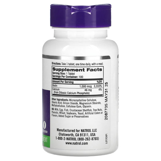 Tablets/1,000 mcg/100 Count