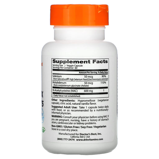 Veg. Capsules/600 mg/60 Count