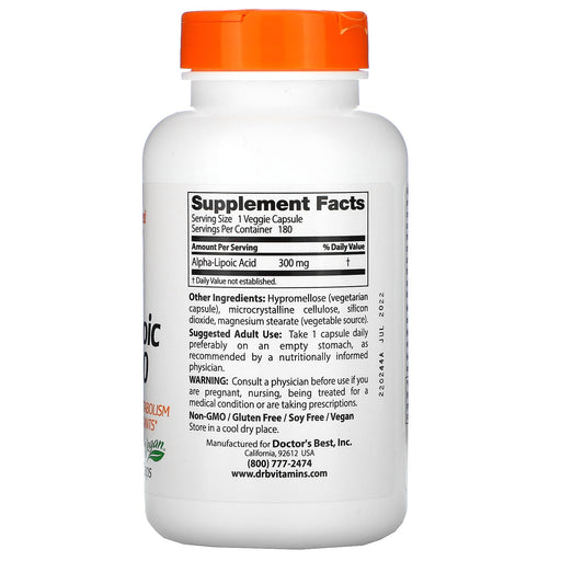 Veg. Capsules/300 mg/180 Count