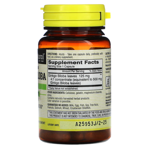 Capsules/125 mg/60 Count