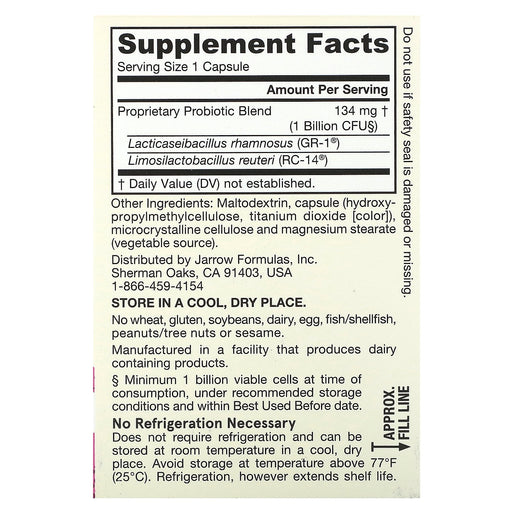 Veg. Capsules/1 billion CFU/30 Count