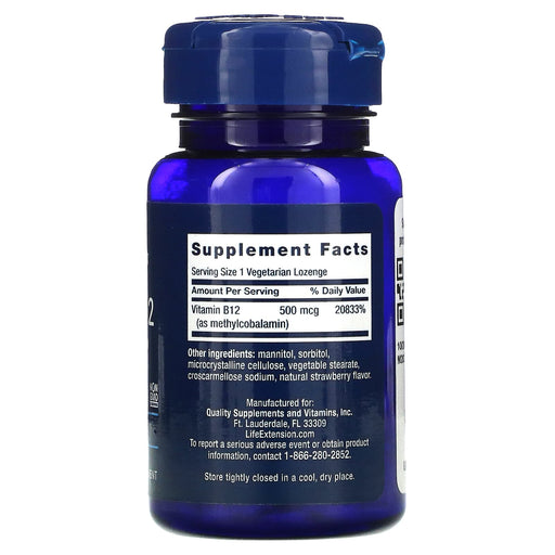Strawberry/500 mcg/100 Count