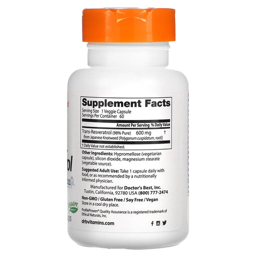 Veg. Capsules/600 mg/60 Count