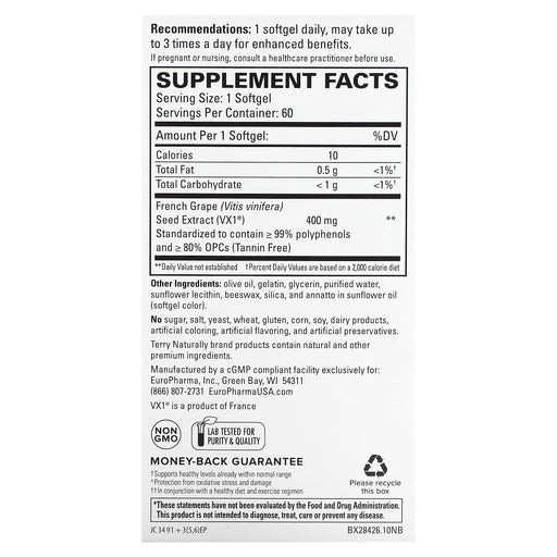 Softgels/400 mg/60 Count