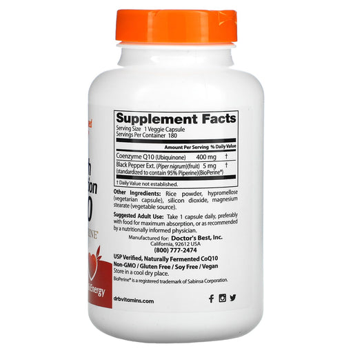 Veg. Capsules/400 mg/180 Count