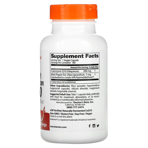 Veg. Capsules/200 mg/180 Count