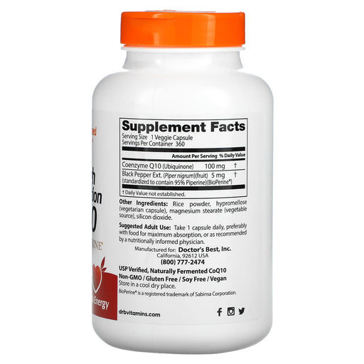 Veg. Capsules/100 mg/360 Count