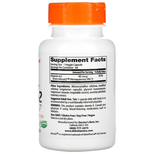 Veg. Capsules/45 mcg/60 Count