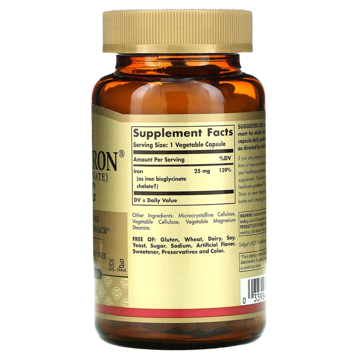 Veg. Capsules/25 mg/180 Count