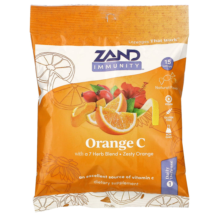 Zesty Orange/Lozenges/15 Count