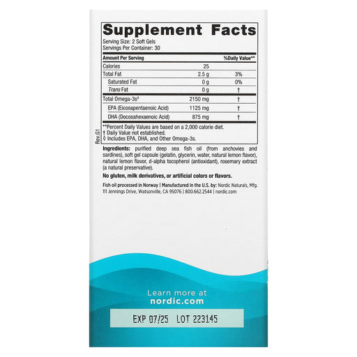 Softgels/1,075 mg/60 Count