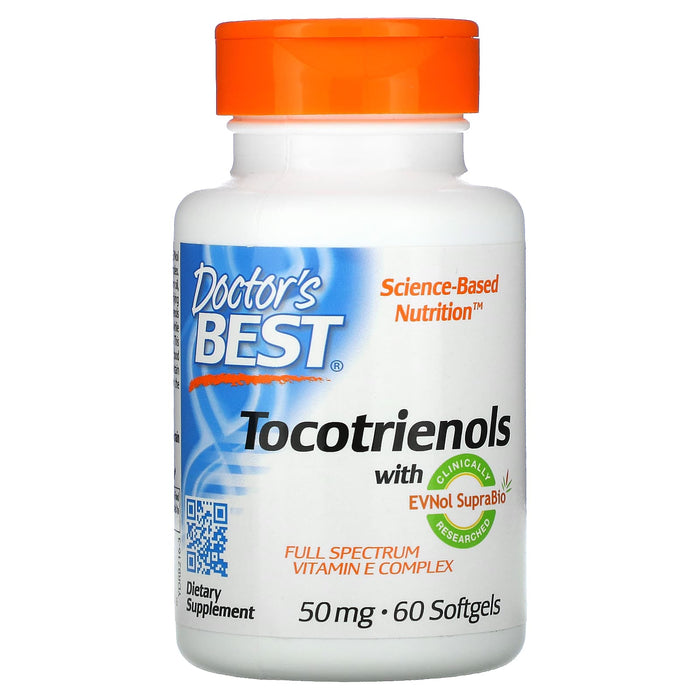 Doctor's Best, Vitamin E Tocotrienols with TocoGaia Ultra